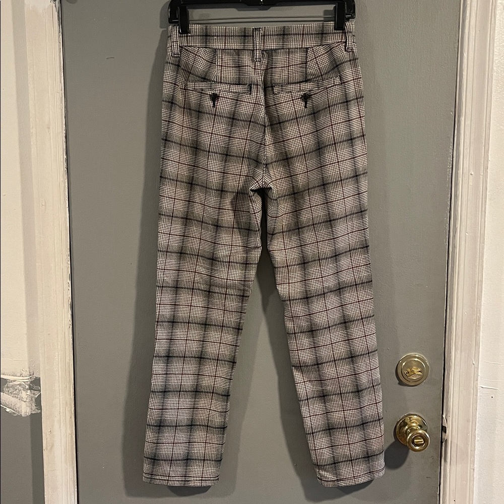 American Eagle Outfitters Plaid Straight Leg Pants‎ Size 2 - Picture 4 of 8